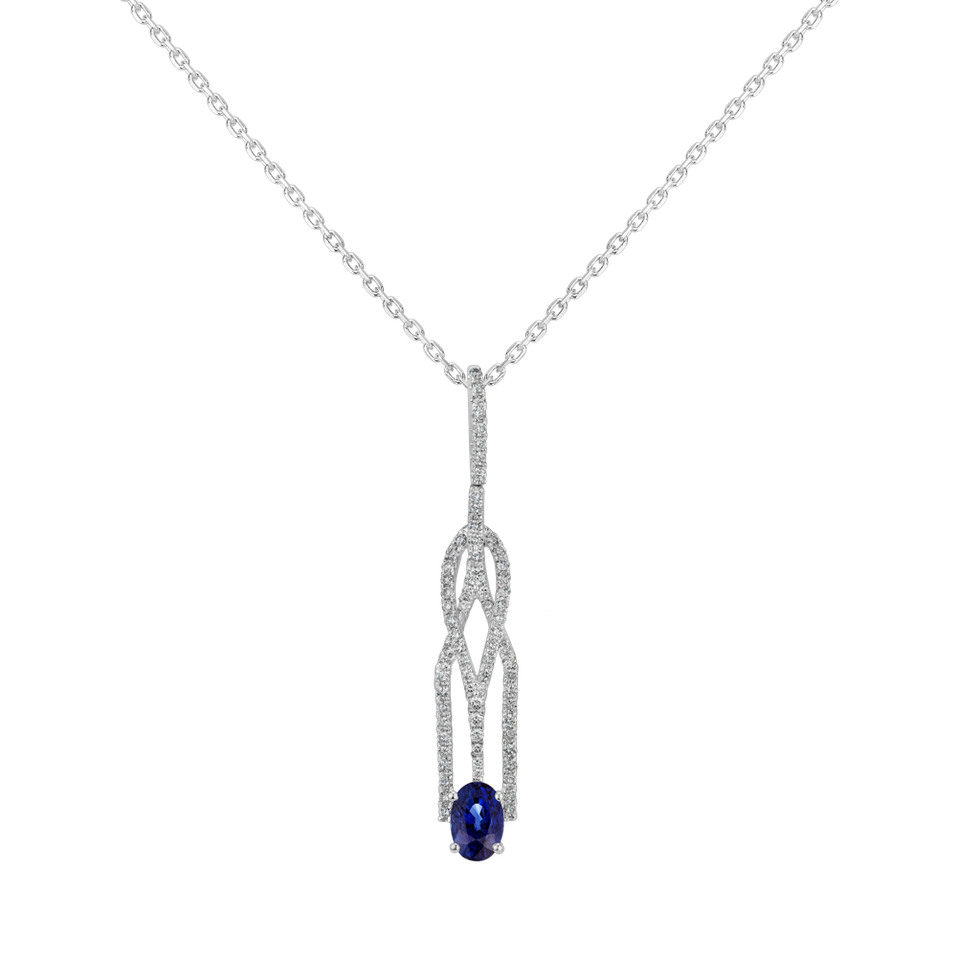 Diamond pendant with Sapphire Cathedral of Sapphire