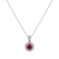 Diamond pendant with Ruby Israeli2