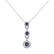 Diamond pendant with Sapphire Memorandum2