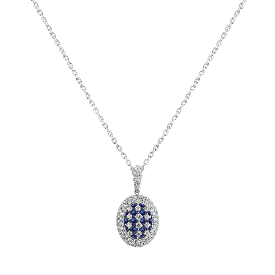 Diamond pendant with Sapphire Amiyah