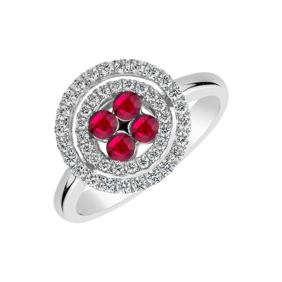 Diamond ring with Ruby Miracle Mythology