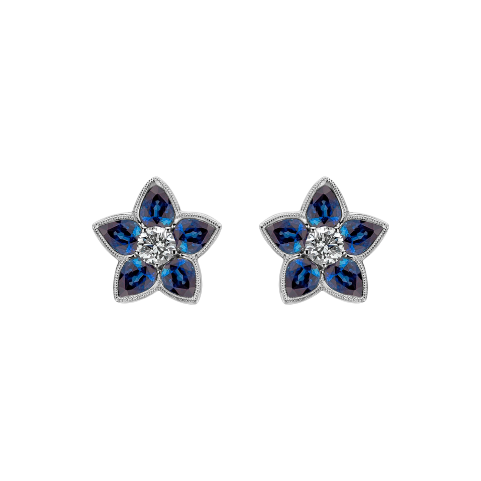 Diamond earrings and Sapphire Anna Marie