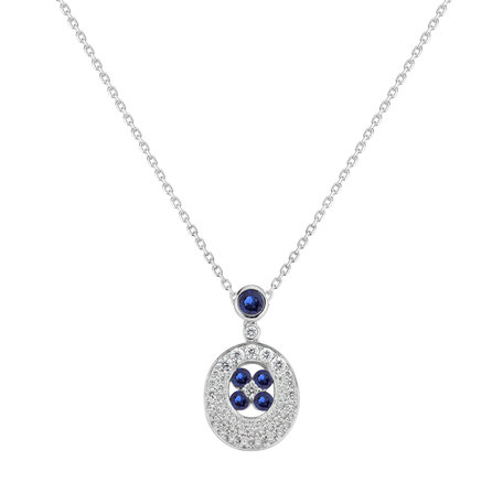Diamond pendant with Sapphire Sutton