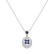 Diamond necklace with Sapphire Sutton2