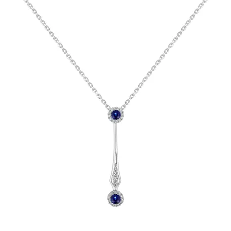 Diamond pendant with Sapphire Naiad