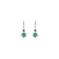 Earrings with Emerald Little Treasure2