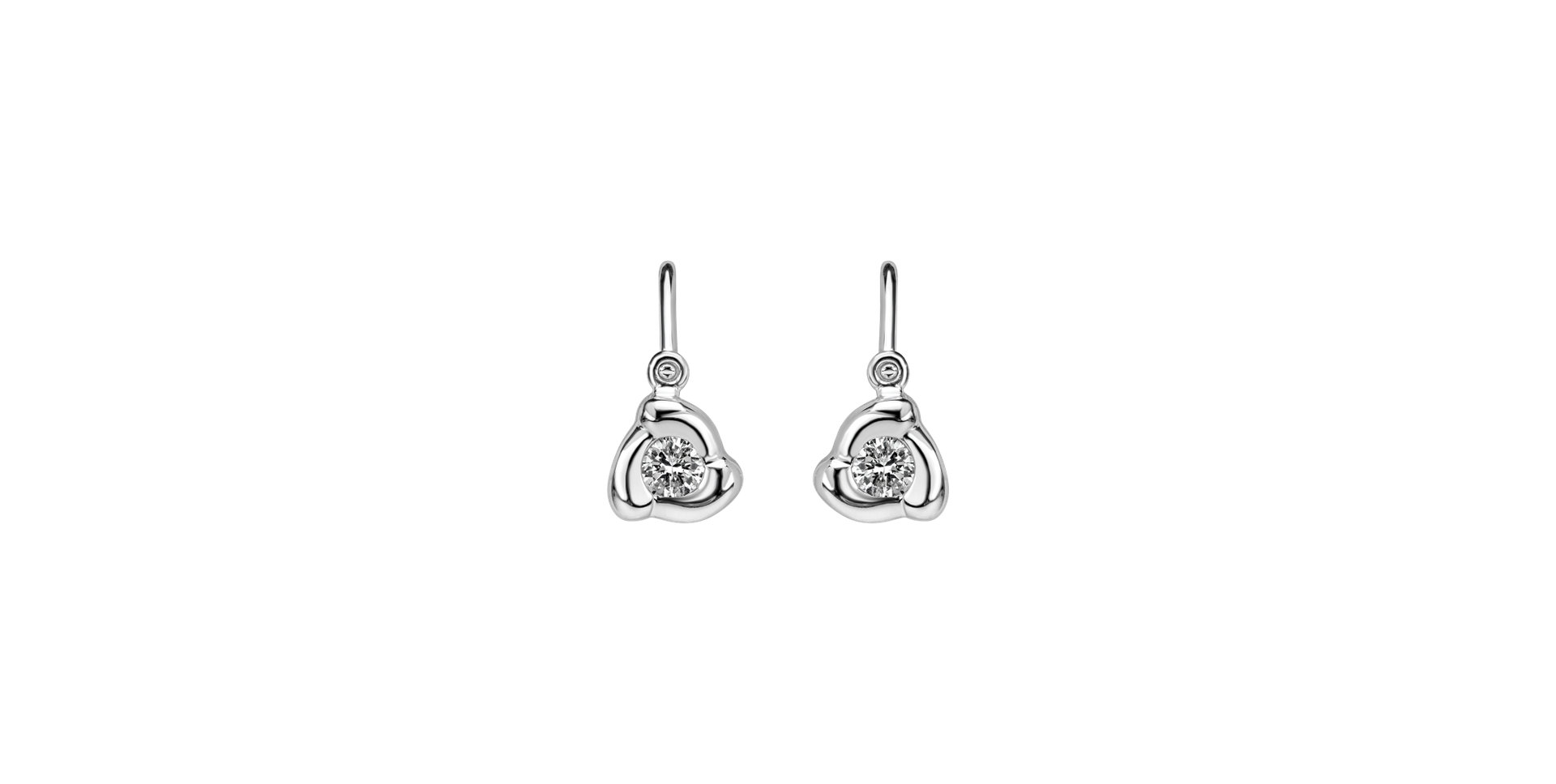 Children's diamond earrings Rose
