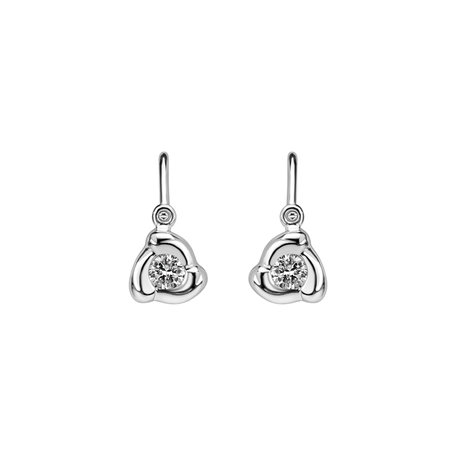 Children's diamond earrings Rose