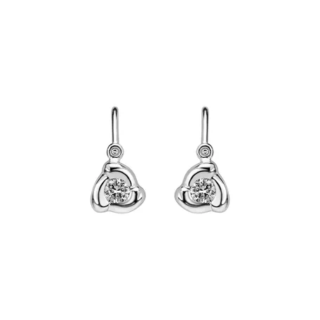 Children's diamond earrings Rose