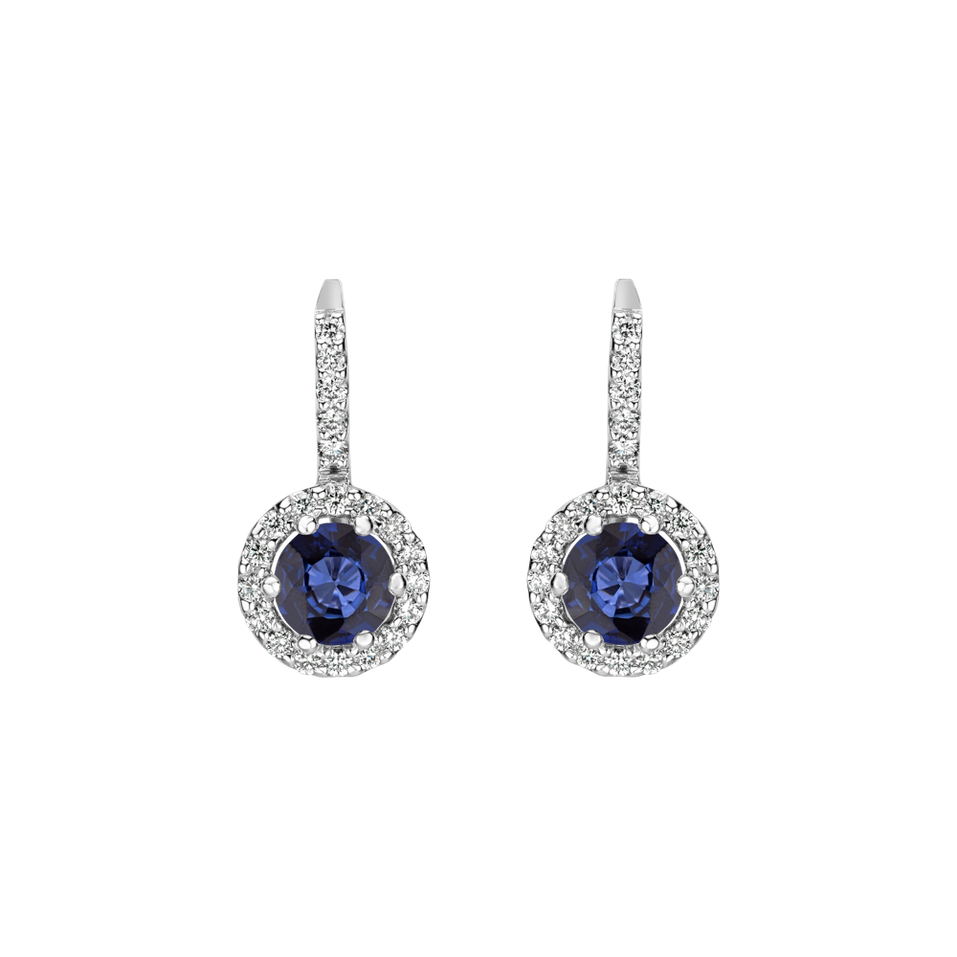 Diamond earrings with Sapphire Orion Duchess