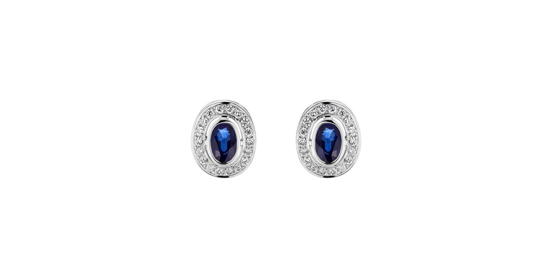 Diamond earrings with Sapphire Federico