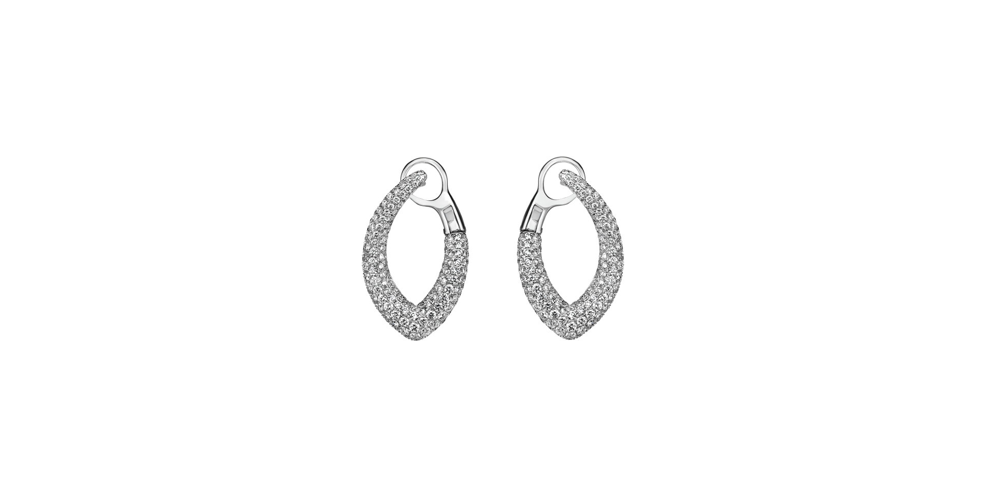 Diamond earrings Diamond Leaf