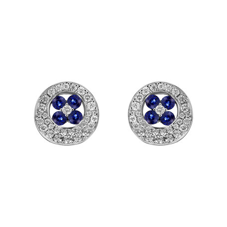 Diamond earrings and Sapphire Genesis
