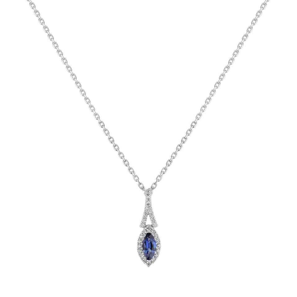 Diamond pendant with Sapphire Greatness Brilliance