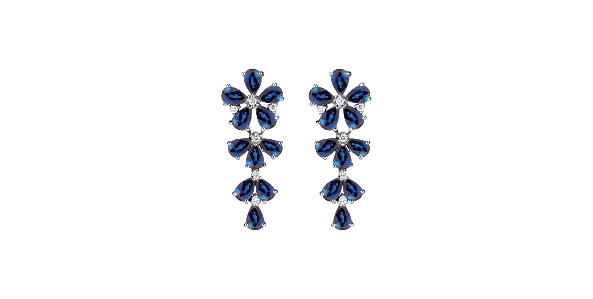 Diamond earrings and Sapphire Witching Scarlett
