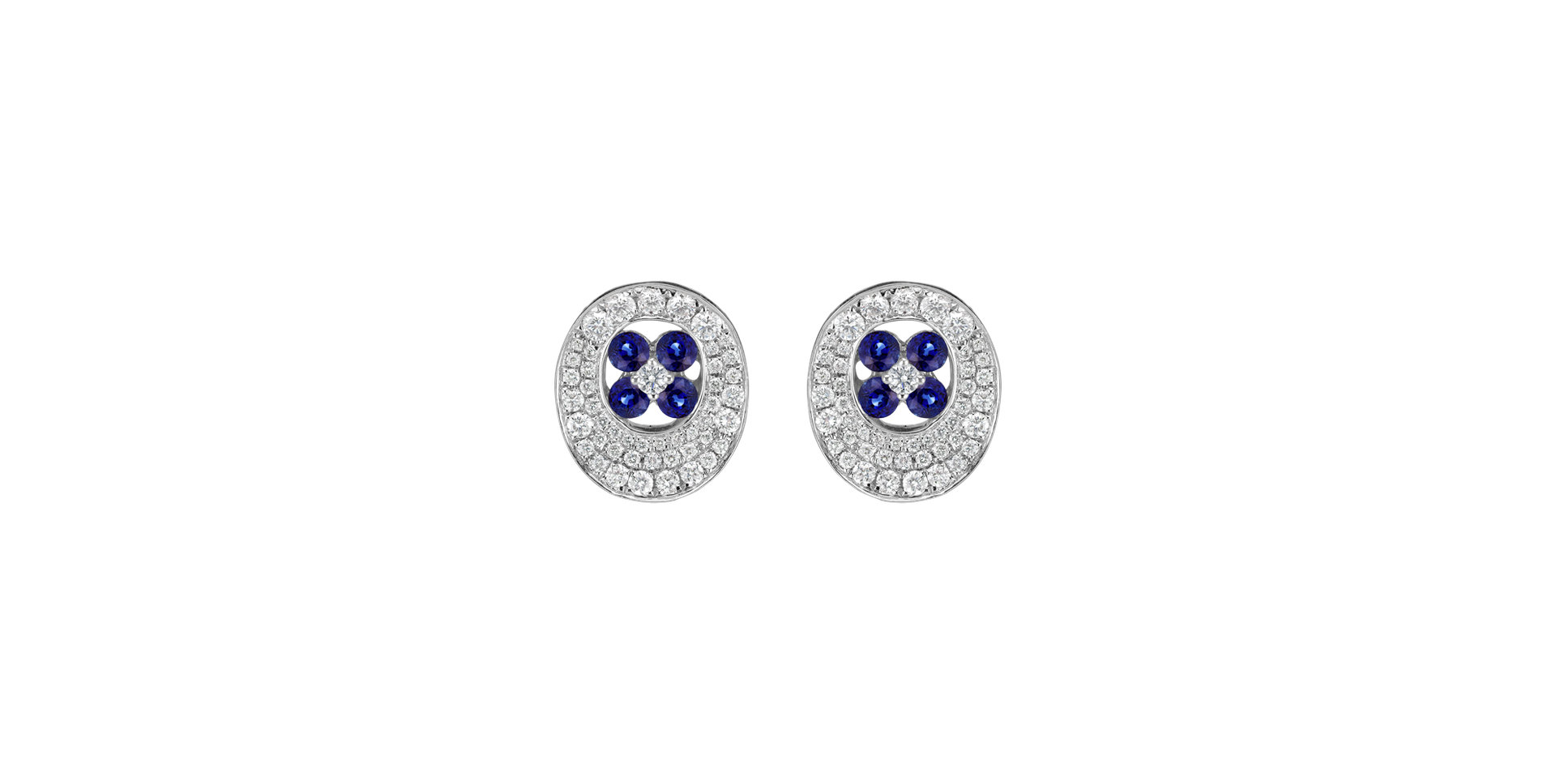 Diamond earrings and Sapphire Tatjana