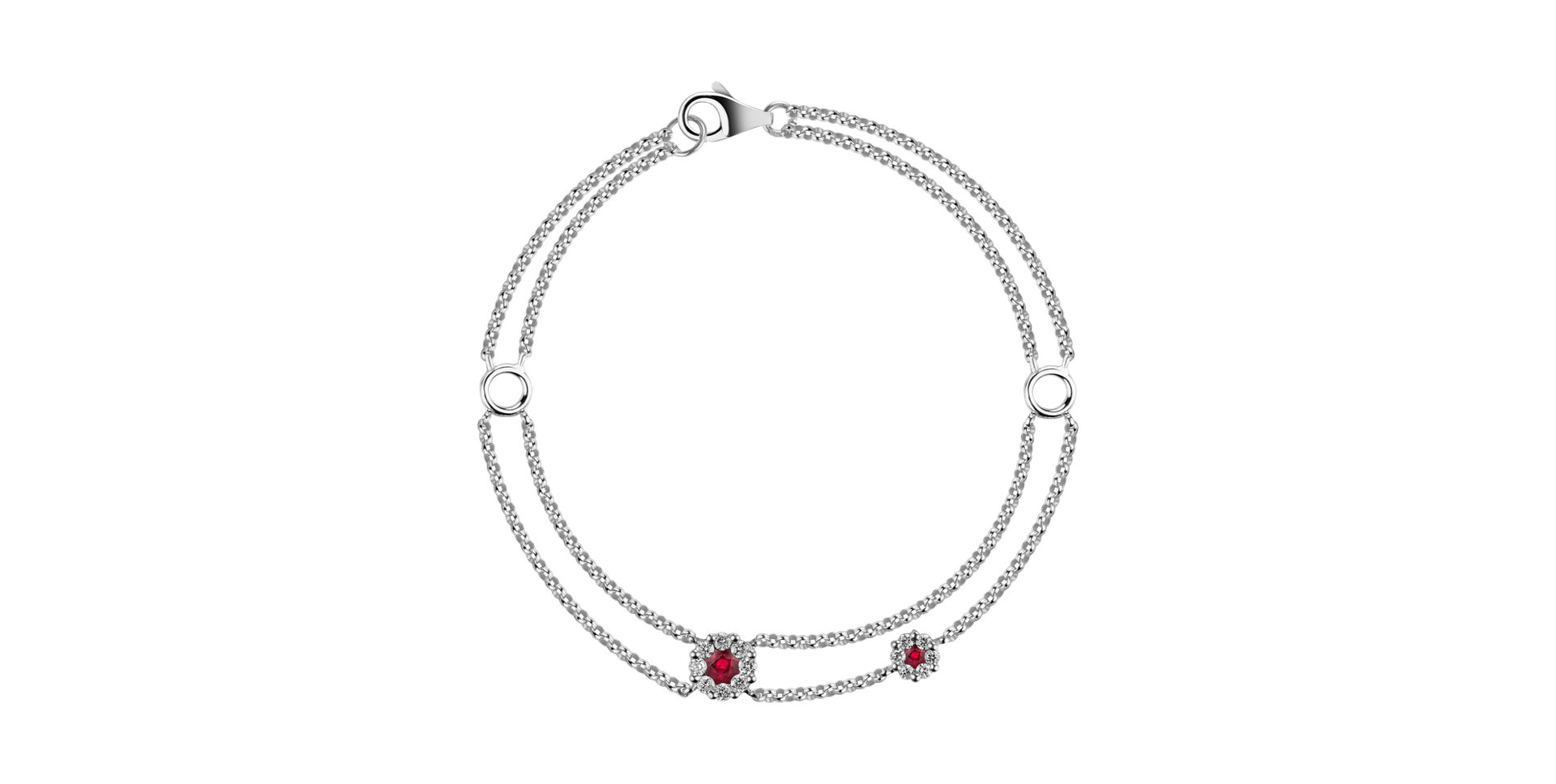 Diamond bracelet with Ruby Thrynae