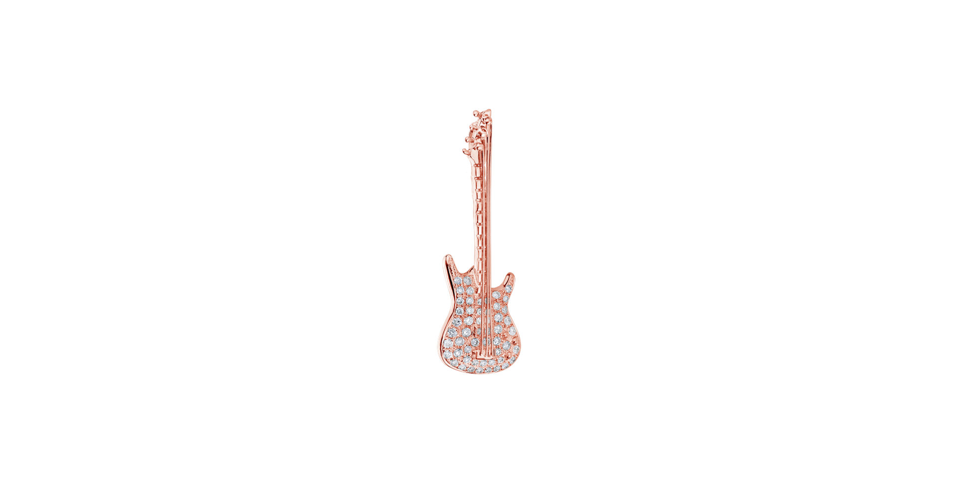 Diamond brooch Magnifique Guitare