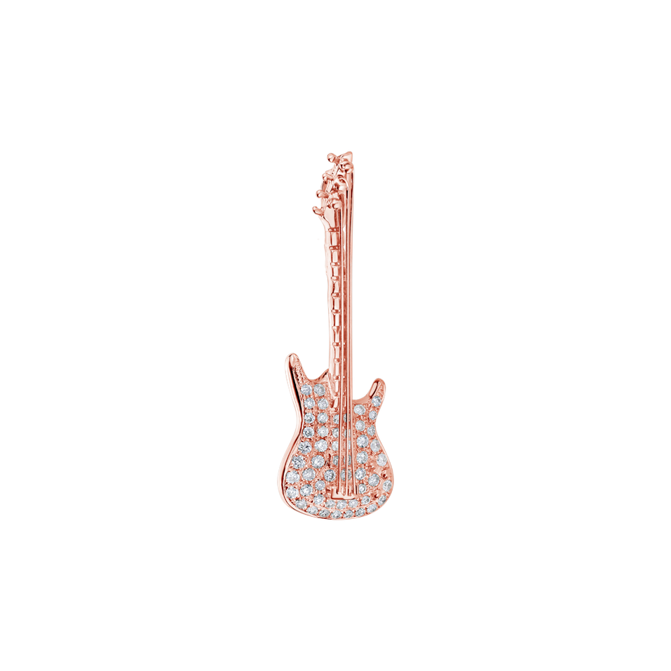 Diamond brooch Magnifique Guitare