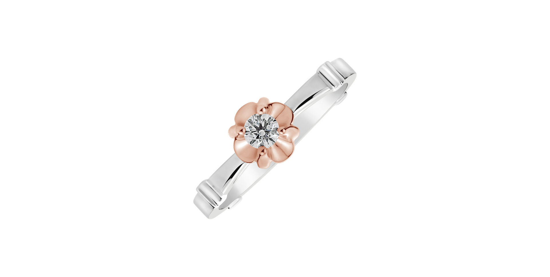 Diamond ring Pink Blossom