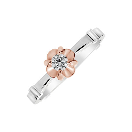 Diamond ring Pink Blossom