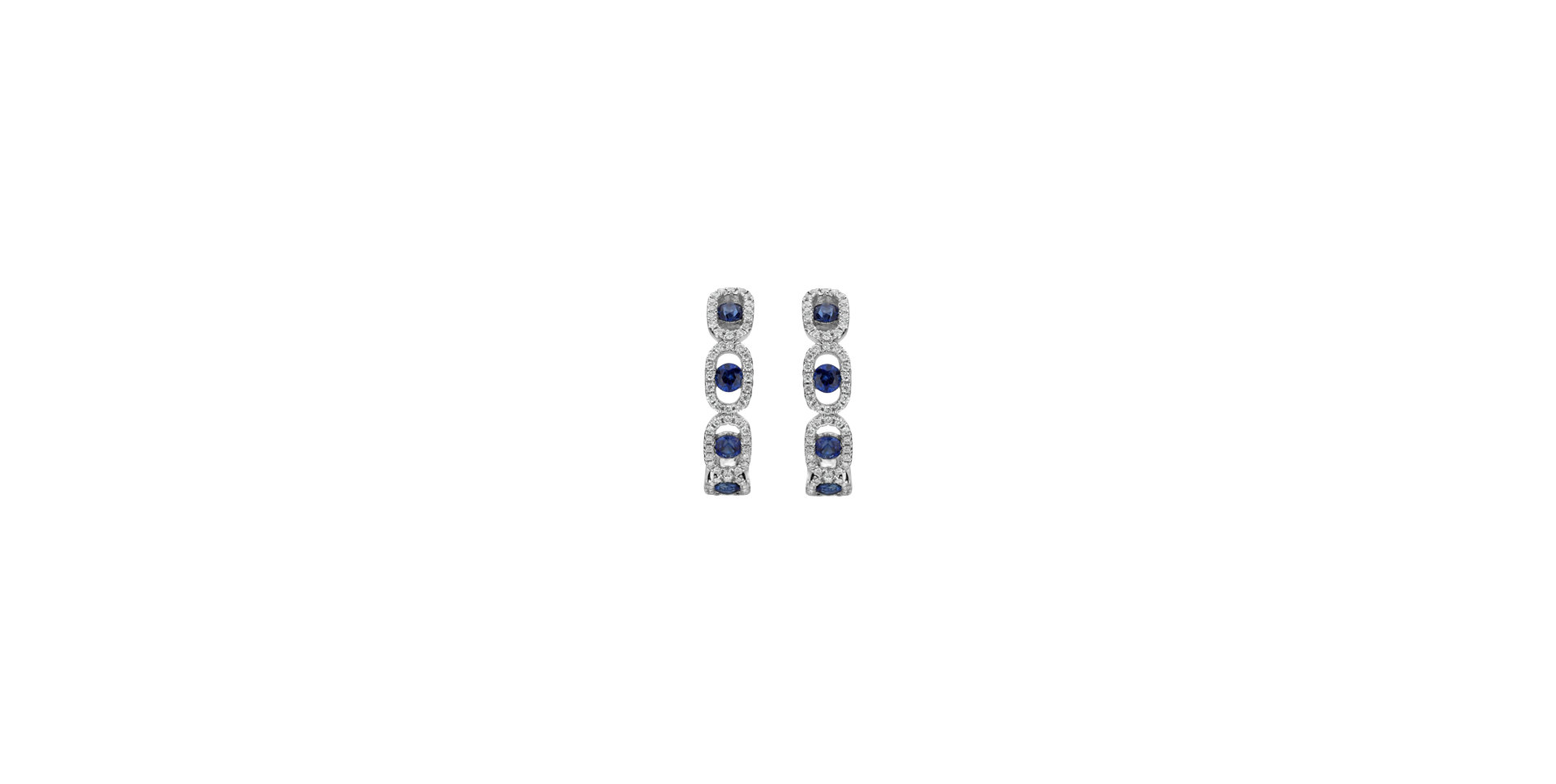 Diamond earrings and Sapphire Royal Earrings