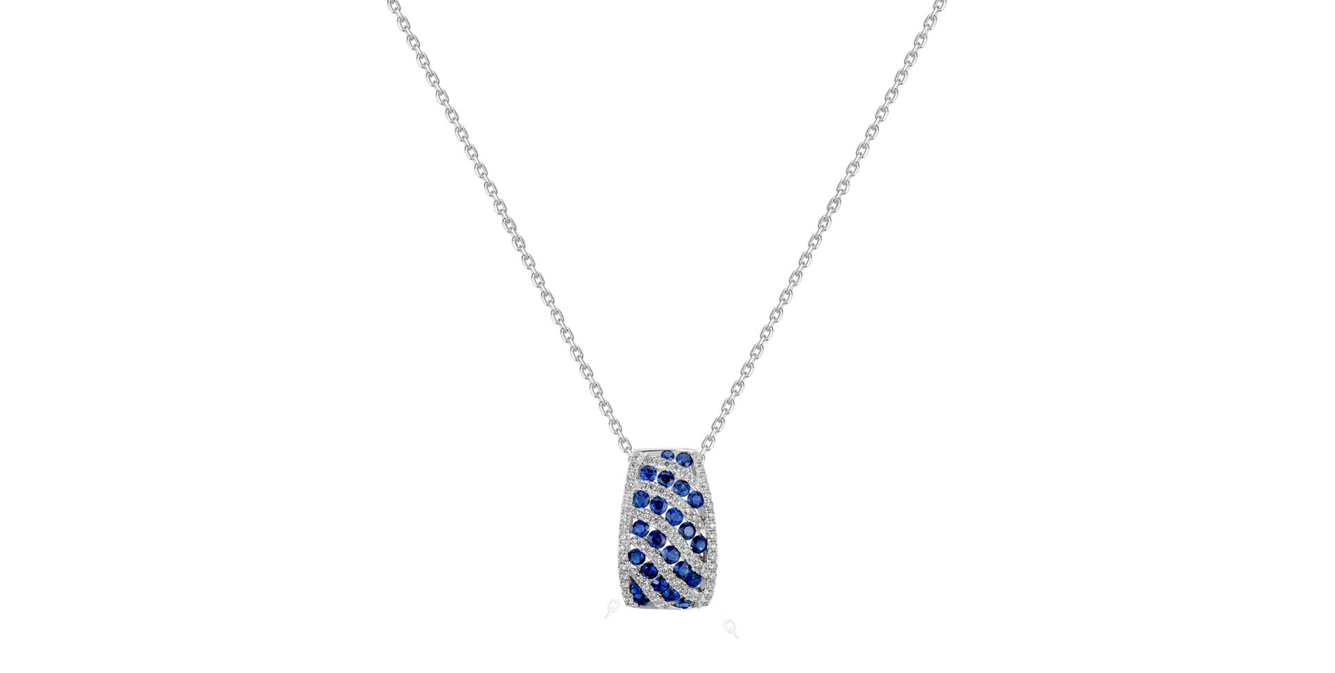 Diamond pendant with Sapphire Alexandria