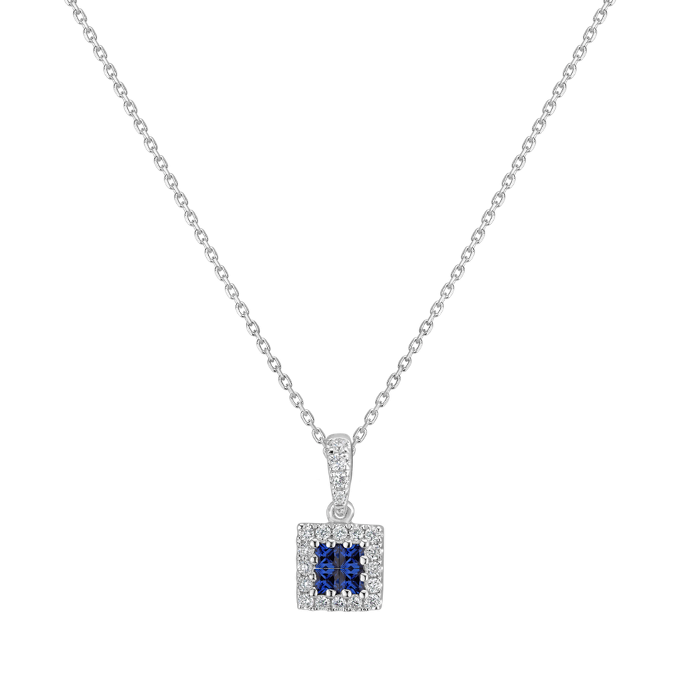 Diamond pendant with Sapphire Koberic