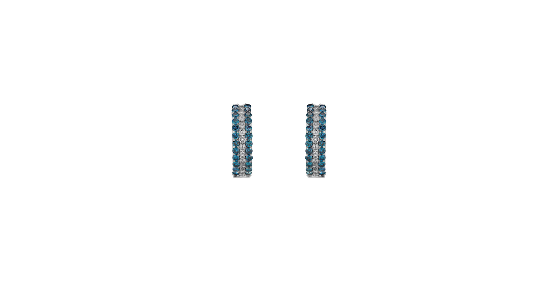 Earrings with blue and white diamonds Nubia