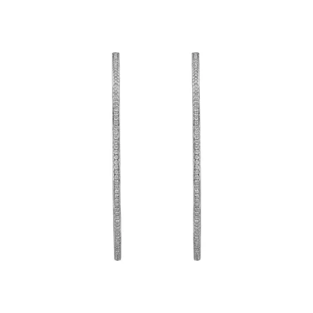 Diamond earrings Cirles of Winter