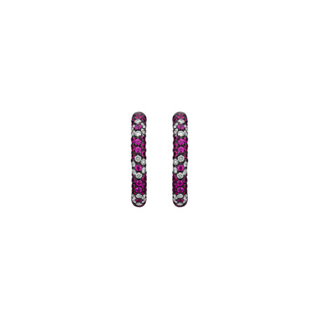 Diamond earrings and Ruby My Galaxy