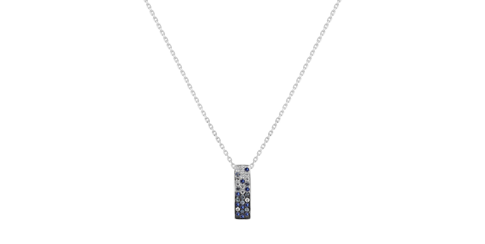 Diamond pendant with Sapphire Sheherazade