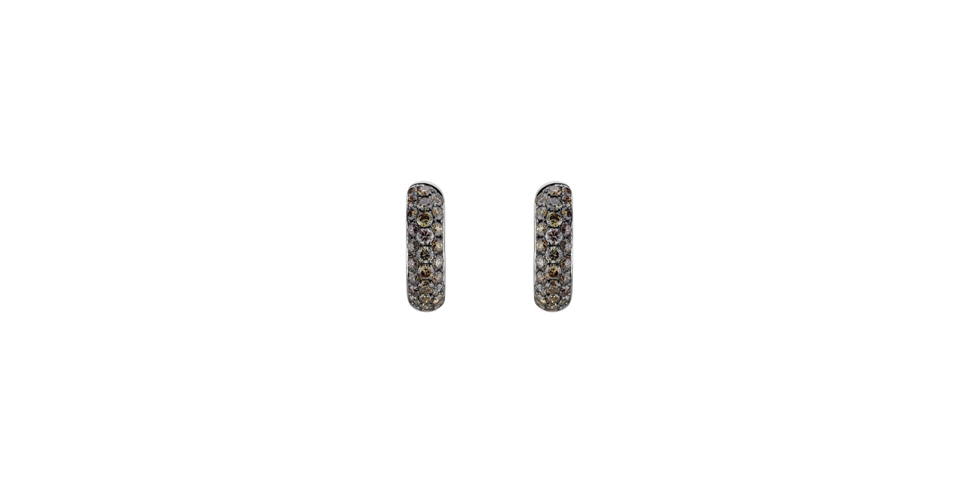 Earrings with brown diamonds Smedius