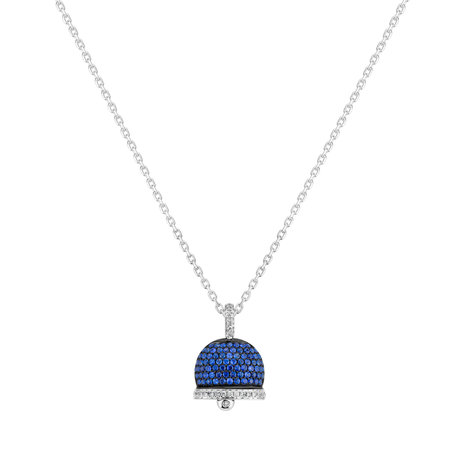Diamond pendant with Sapphire Elida