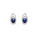 Diamond earrings with Sapphire Deep Blue2