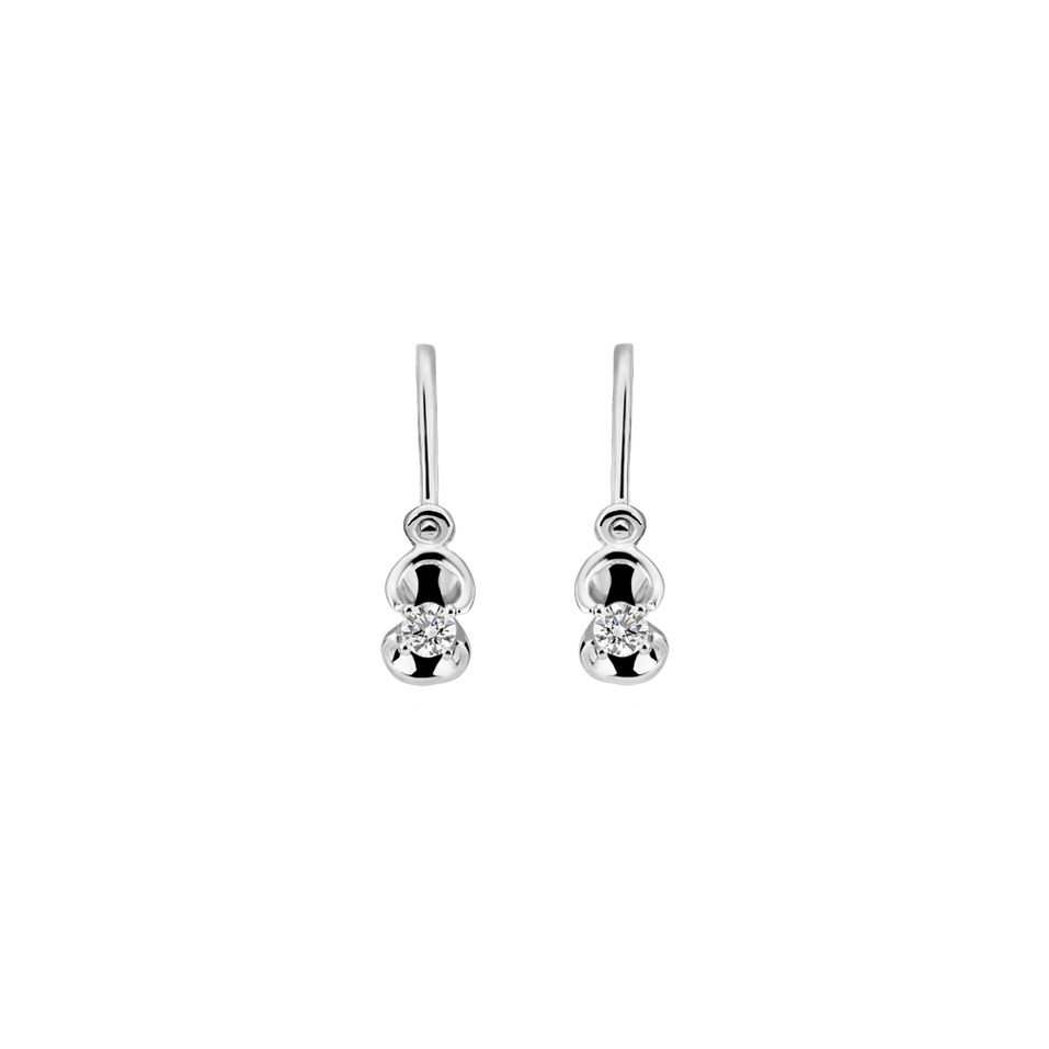 Children's diamond earrings First Diamond