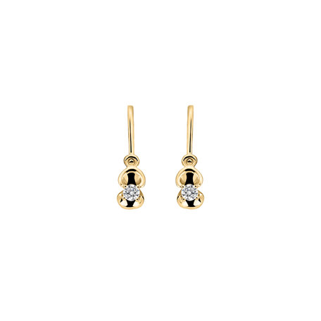 Children's diamond earrings First Diamond