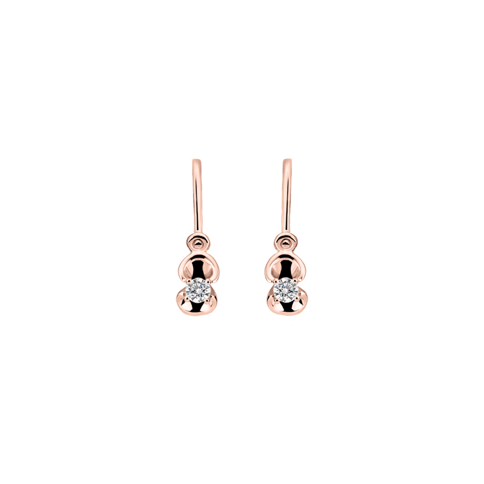 Children's diamond earrings First Diamond