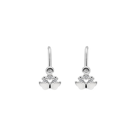 Children's diamond earrings Wings