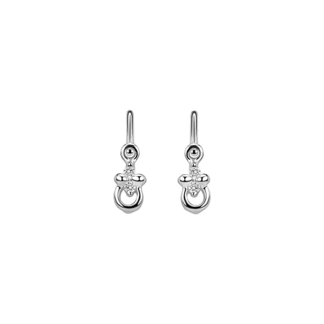 Children's diamond earrings Bee
