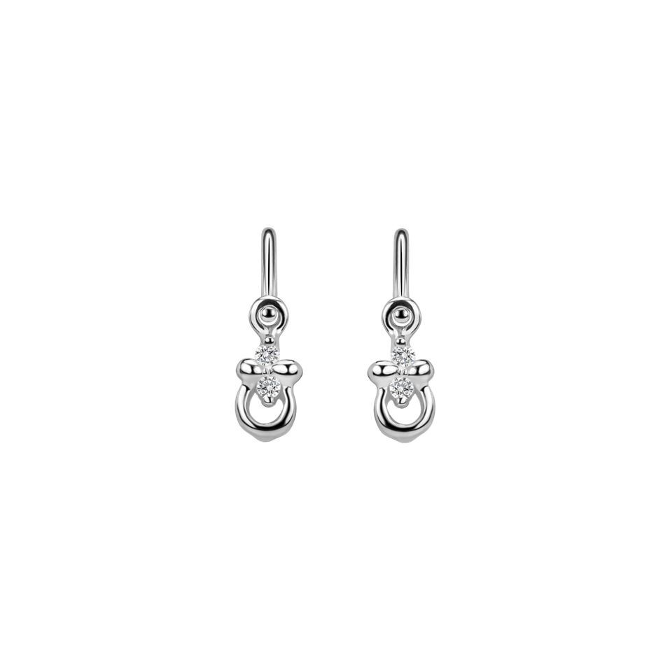 Children's diamond earrings Bee