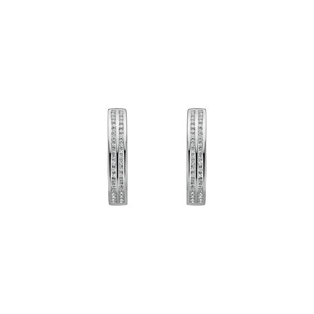 Diamond earrings Double Reflection