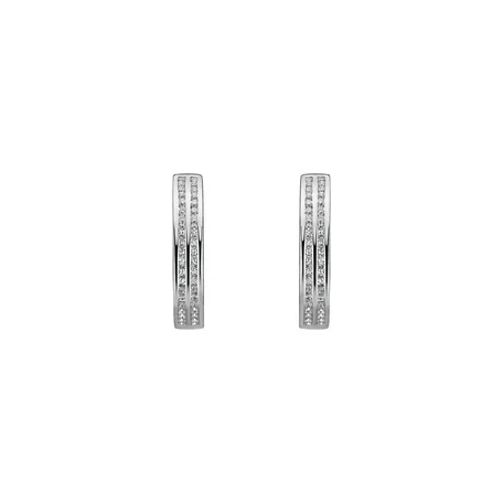 Diamond earrings Double Reflection