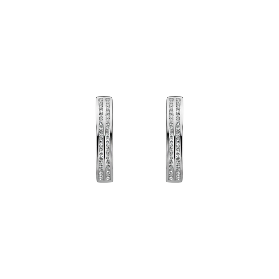 Diamond earrings Double Reflection