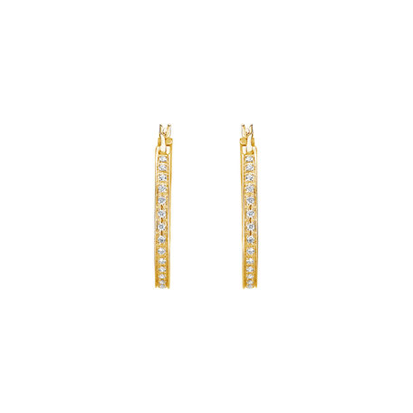 Diamond earrings Delicate Ray