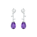 Diamond earrings with Amethyst and Pearl Nealaris2