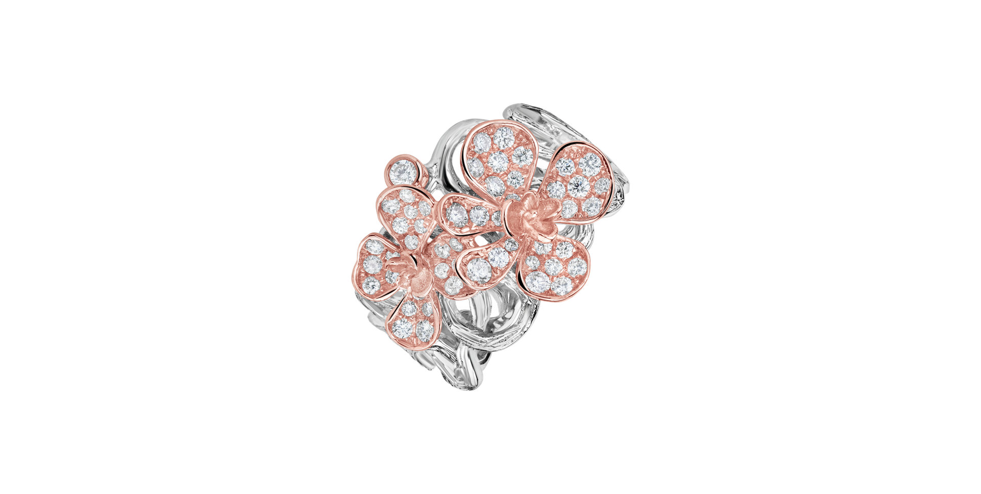 Diamond ring Gold Violet