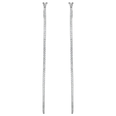 Diamond earrings Delicate Line