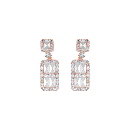 Diamond earrings Geometry Desire