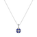 Diamond pendant with Sapphire Bound by Wealth2